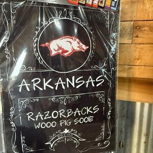 Arkansas Razorbacks Wall Art - Black